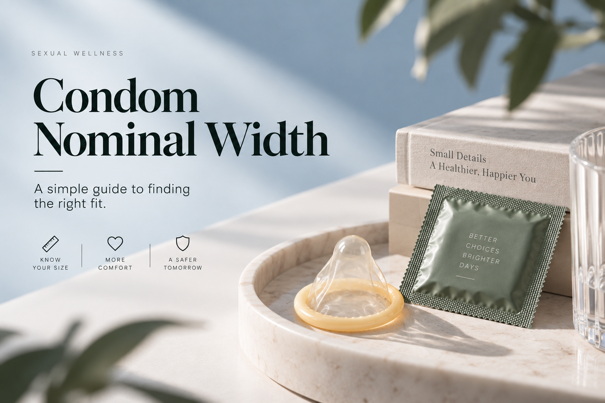 Condom Nominal Width and How to Find the Right Fit