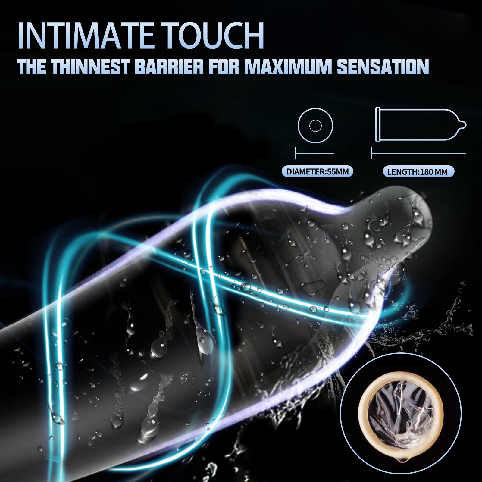 GETANE® For Him™ Ultra Thin Condoms 10-Count Deluxe Pack