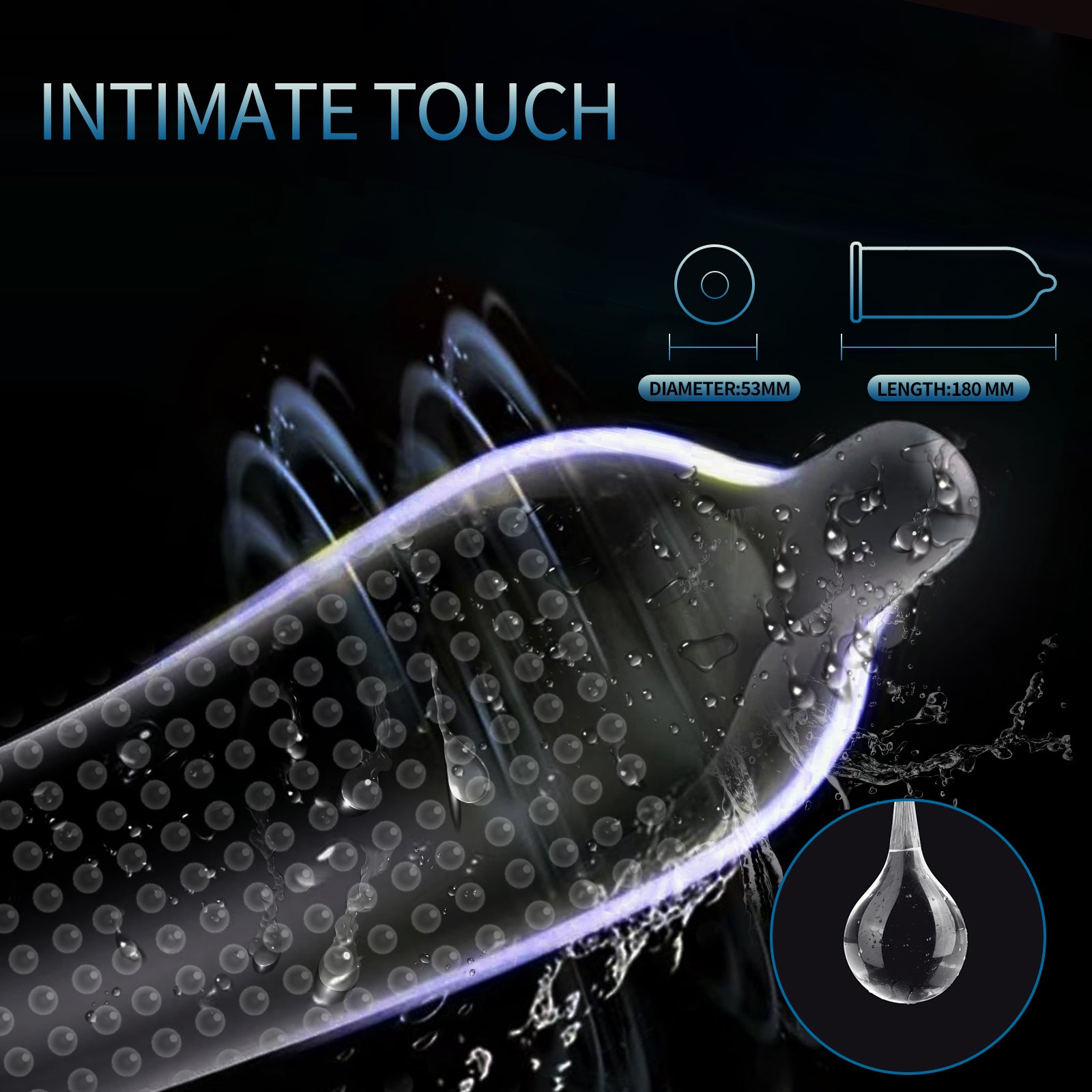 GETANE® For Him™ Extra Dotted Condoms 10-Count Deluxe Pack