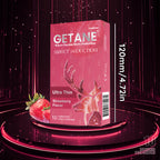 GETANE® For Him™ Strawberry Flavor Condoms 10-Count Deluxe Pack