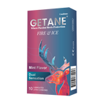 GETANE® For Him™ Fire & Ice Mint Flavor Condoms 10-Count Deluxe Pack