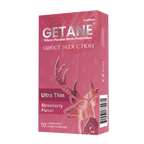 GETANE® For Him™ Strawberry Flavor Condoms 10-Count Deluxe Pack