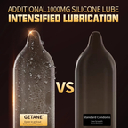 GETANE® For Him™ Extra Lubricated Condoms 10-Count Deluxe Pack